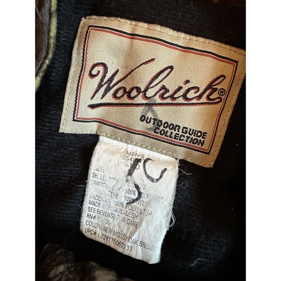 Vintage Woolrich‎ Hunting Jacket Coat Camo Lined Men's XL Thick Insulated - Picture 2 of 8